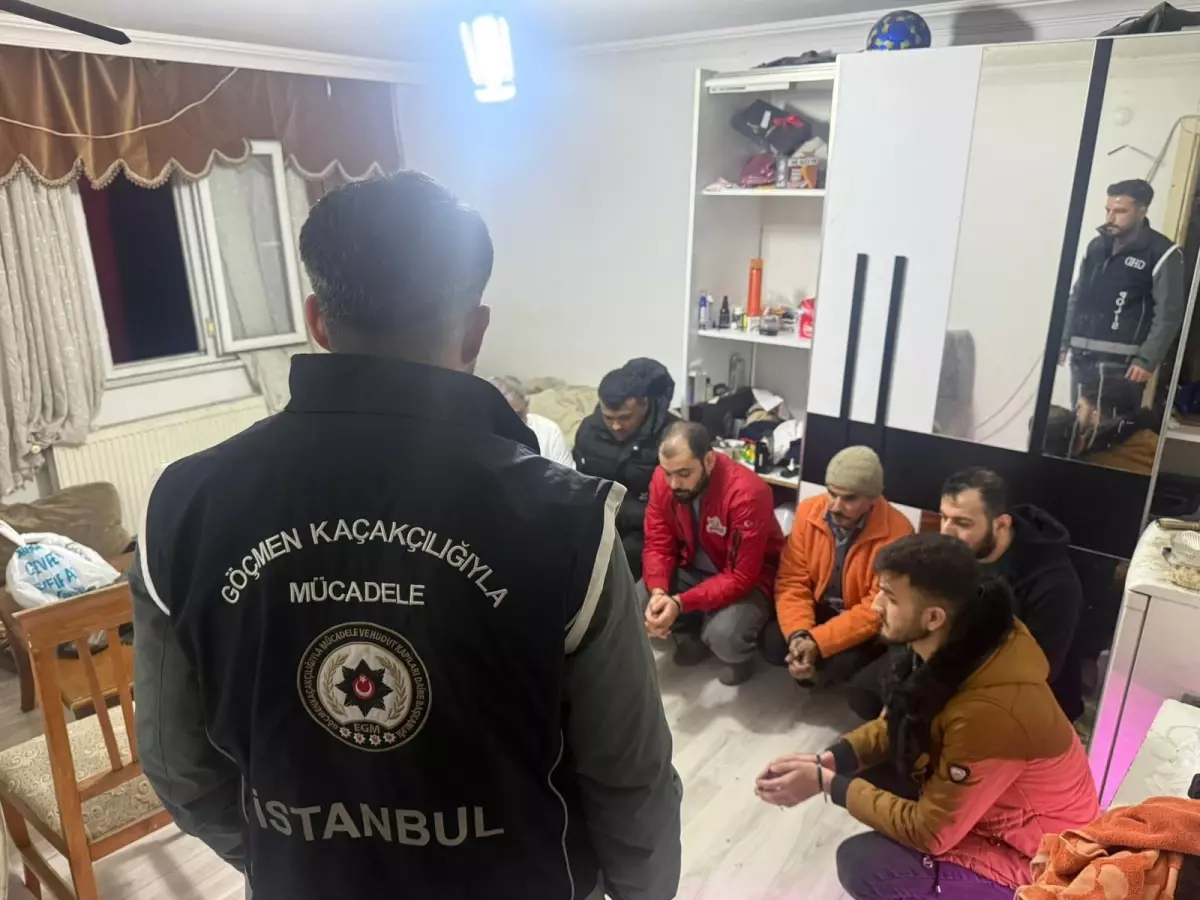 Bağcılar'da kaçak göçmenlere operasyon: 6 gözaltı