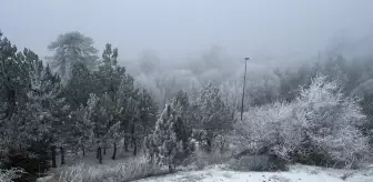 Balıkesir Sındırgı'da kar yağışı etkili oldu