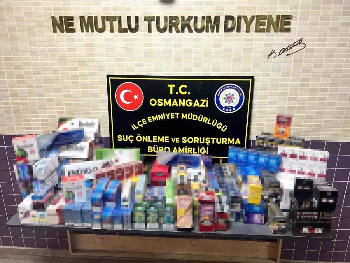 Bursa'da 2 bin adet gümrük kaçağı sigara ele geçirildi