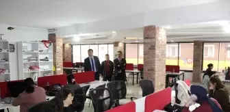 Cizre Milli Eğitim Müdürü İke ders çalışma salonunda incelemede bulundu