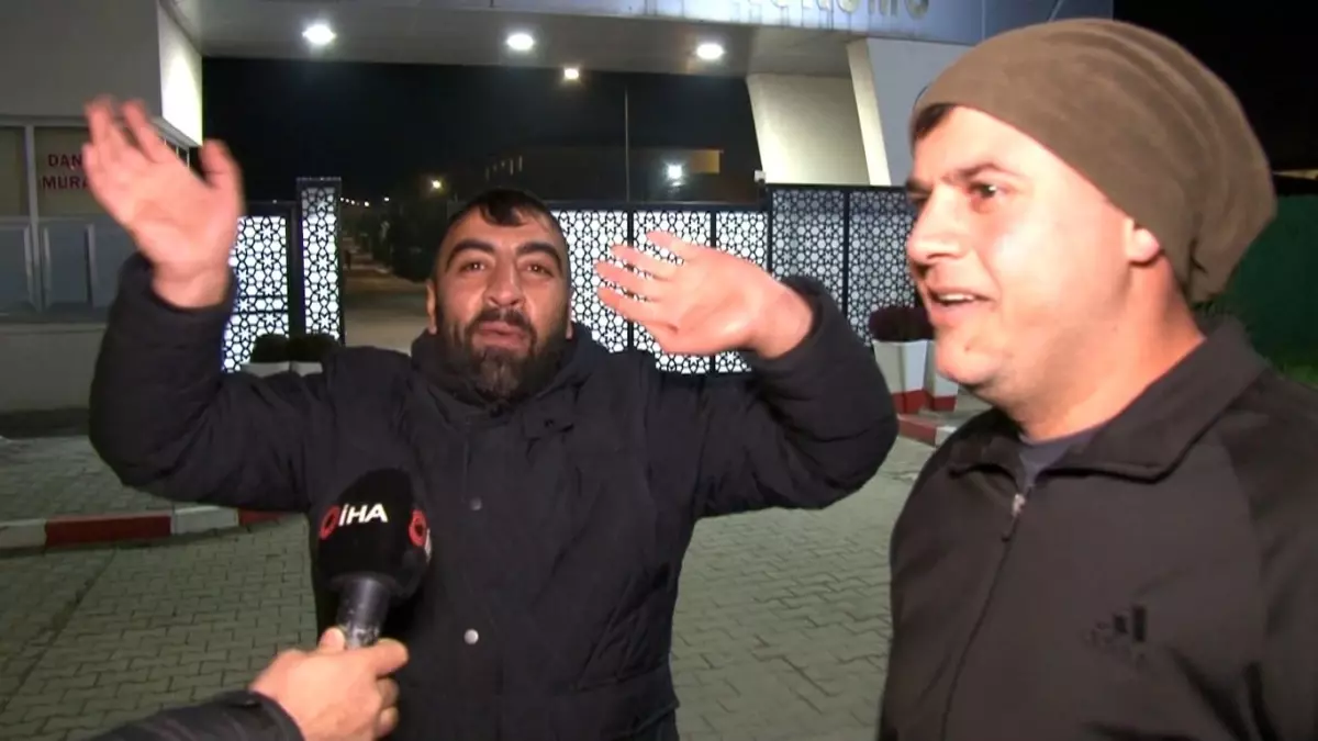 Edirne'de tahliye sevinci kameralara yansıdı: Koşarak çıkıp röportaj arasına girdi
