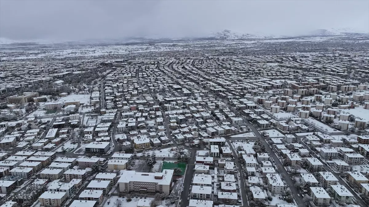 Erzincan ve Ağrı'da kar yağışı etkili oldu