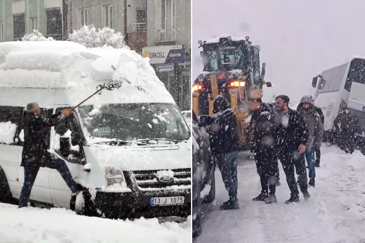 Kara kış resmen bastırdı! Şehir merkezleri beyaza büründü, onlarca köye ulaşım yok