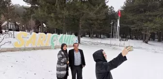 Manisa'da sezonun ilk kar yağışı etkili oldu