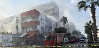 Mersin'de iş yerinde çıkan yangın söndürüldü