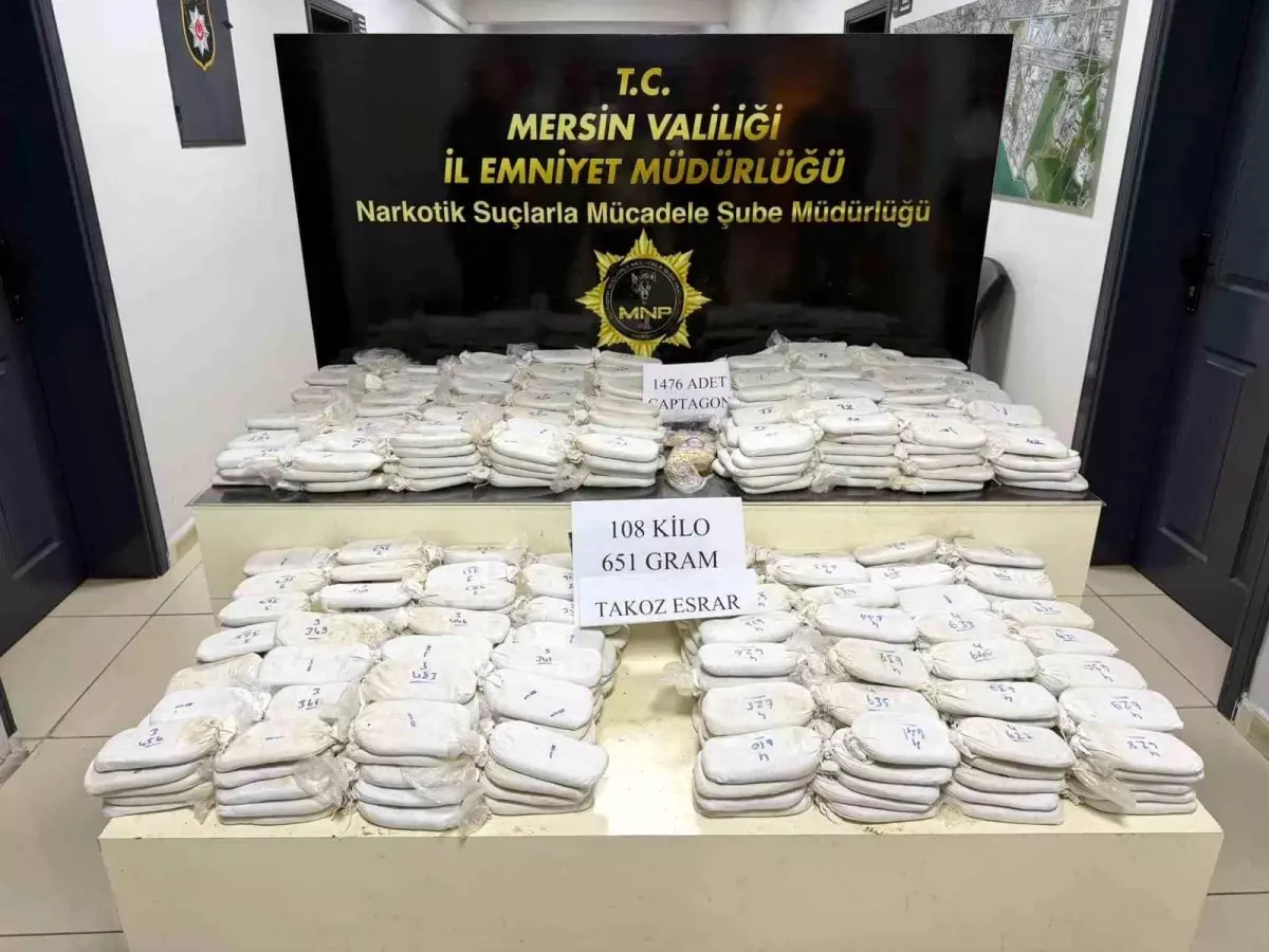 Mersin polisinden MİT destekli operasyon: 33 milyonluk uyuşturucu ele geçirildi