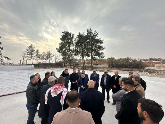 Milletvekili Ali Şahin Barak P2 Sulama Projesi şantiye ve GES kurulum çalışmalarını yerinde inceledi