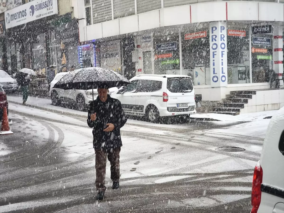Solhan'da kar yağışı etkili oldu