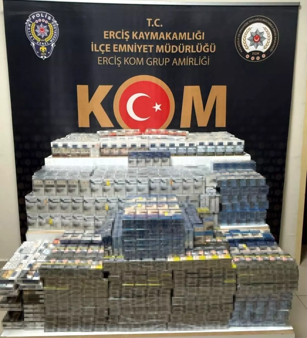 Van'da 2 bin 290 paket kaçak sigara ele geçirildi