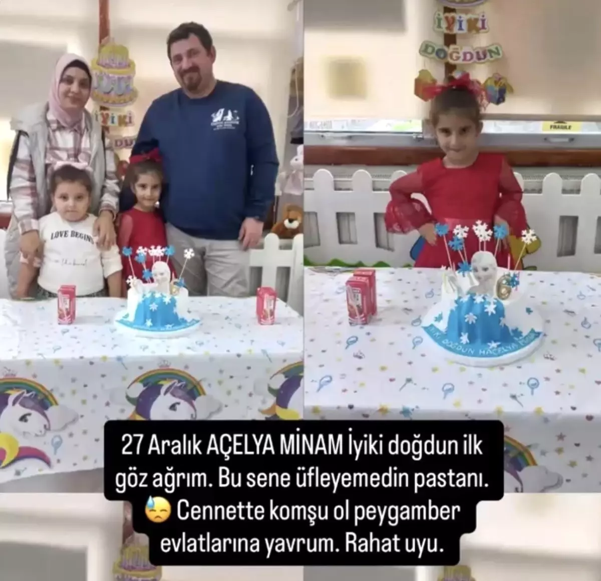 Akaryakıt istasyonu faciasında eşini ve iki kızını kaybeden annenin yürek yakan doğum günü paylaşımı