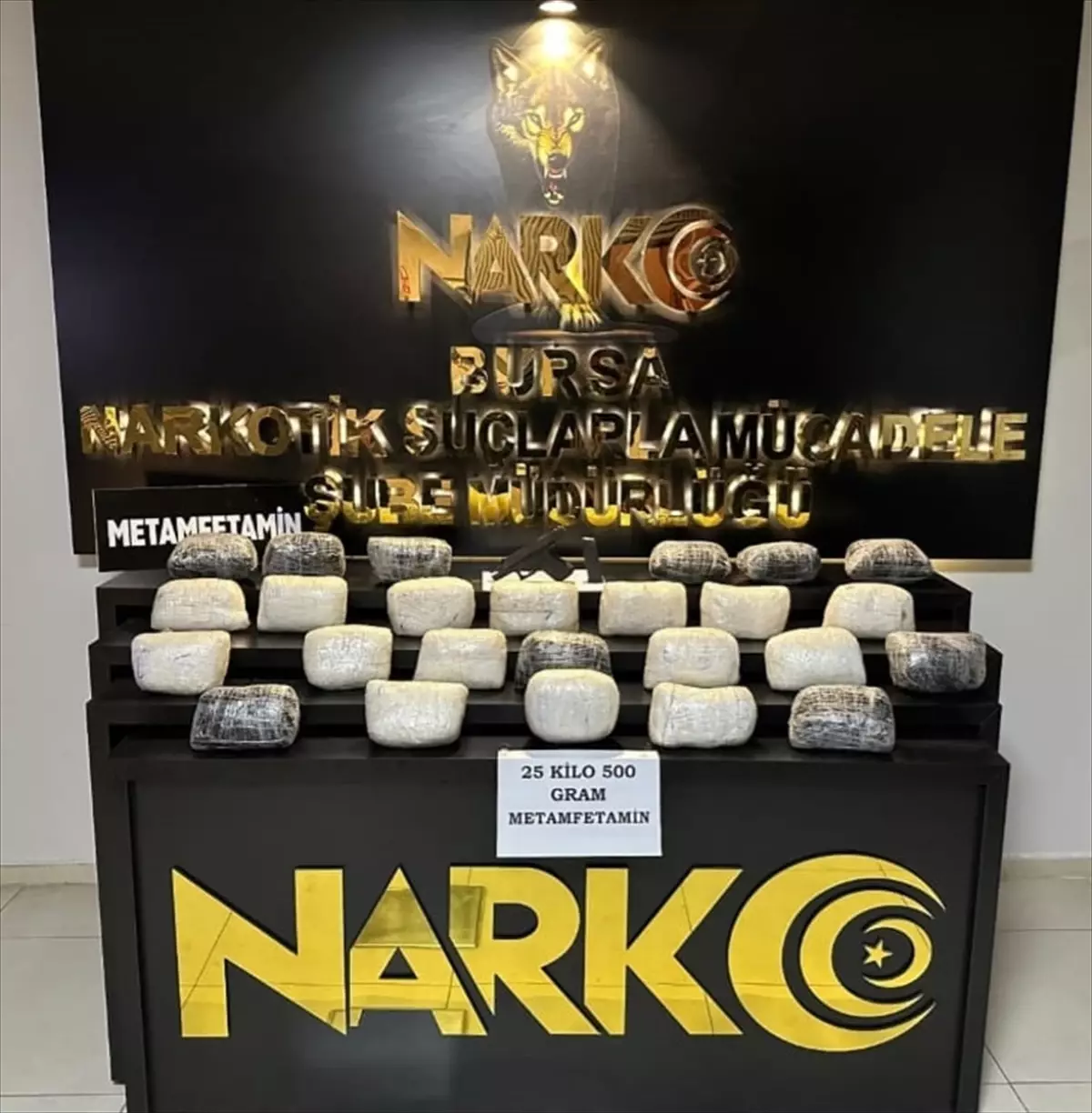 Bursa'da 25,5 kilogram sentetik uyuşturucu ele geçirildi