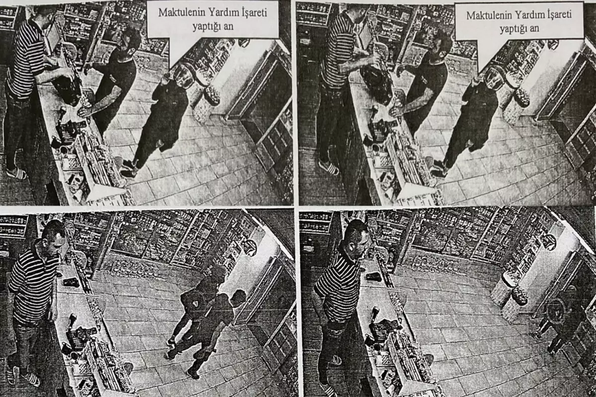 Hatice ölmeden önce markette el işaretiyle yardım istemiş