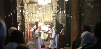 Diyarbakır'daki tarihi Meryem Ana Kilisesi'nde Noel ayini yapıldı