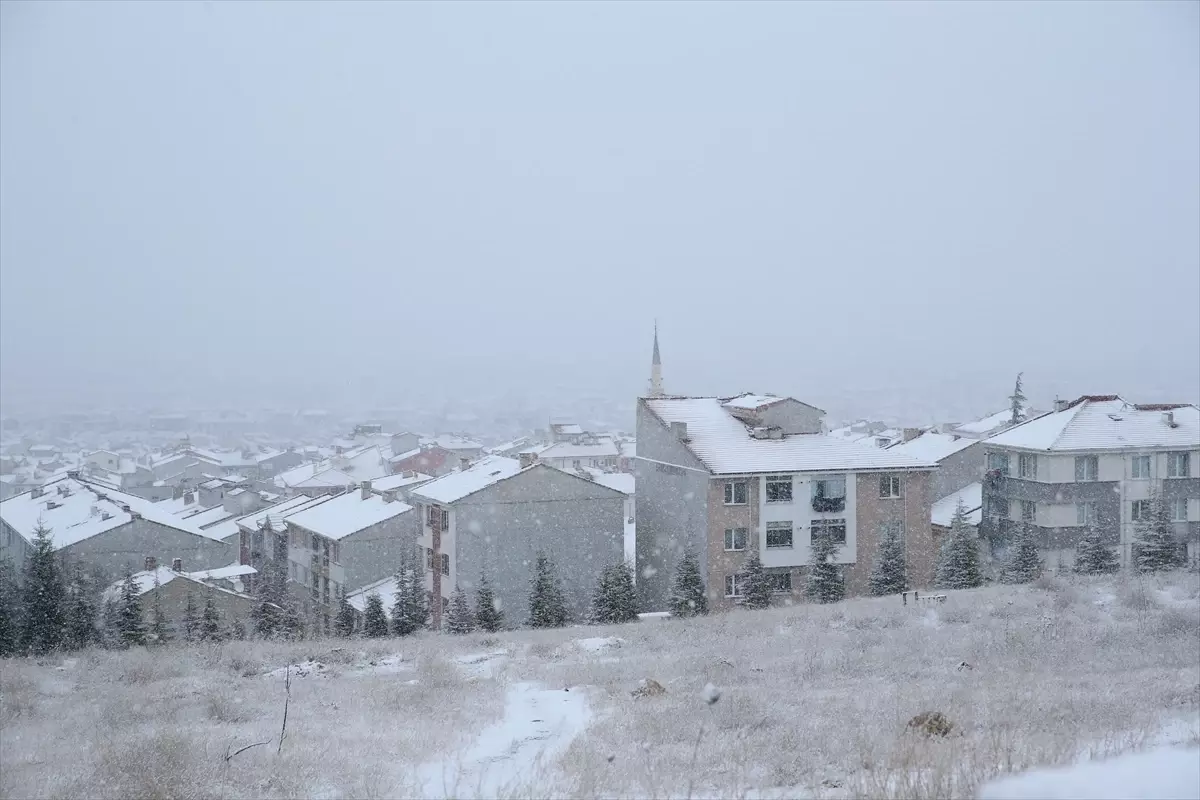 Eskişehir'de kar yağışı etkili oldu