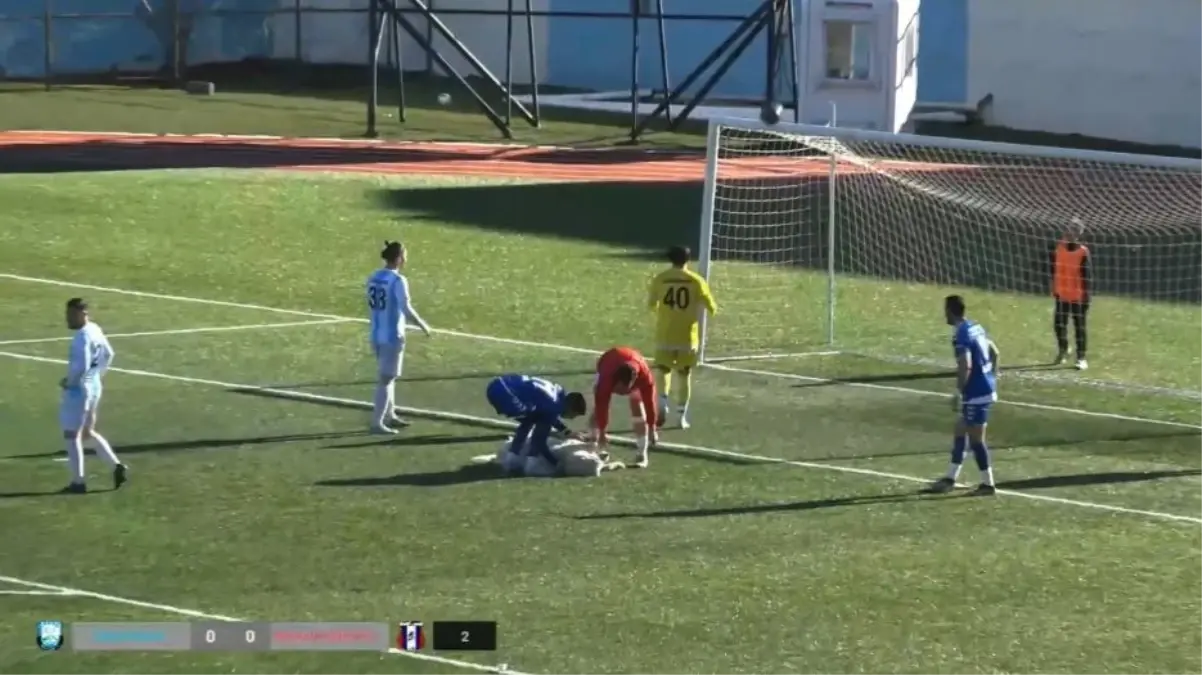 Maçta sahaya girip uyuyan köpek güldürdü