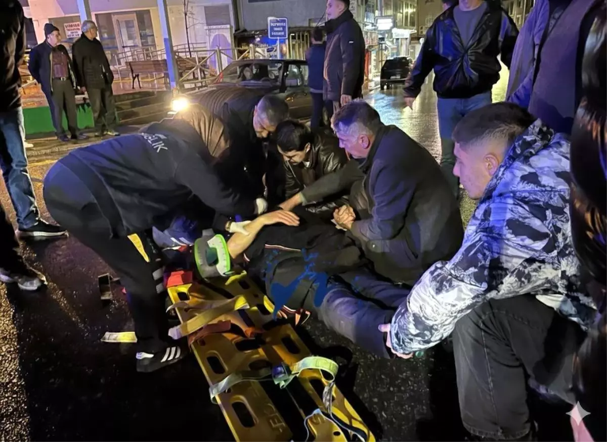 Sakarya'da otomobilin çarptığı yaya yaralandı, sürücü aranıyor