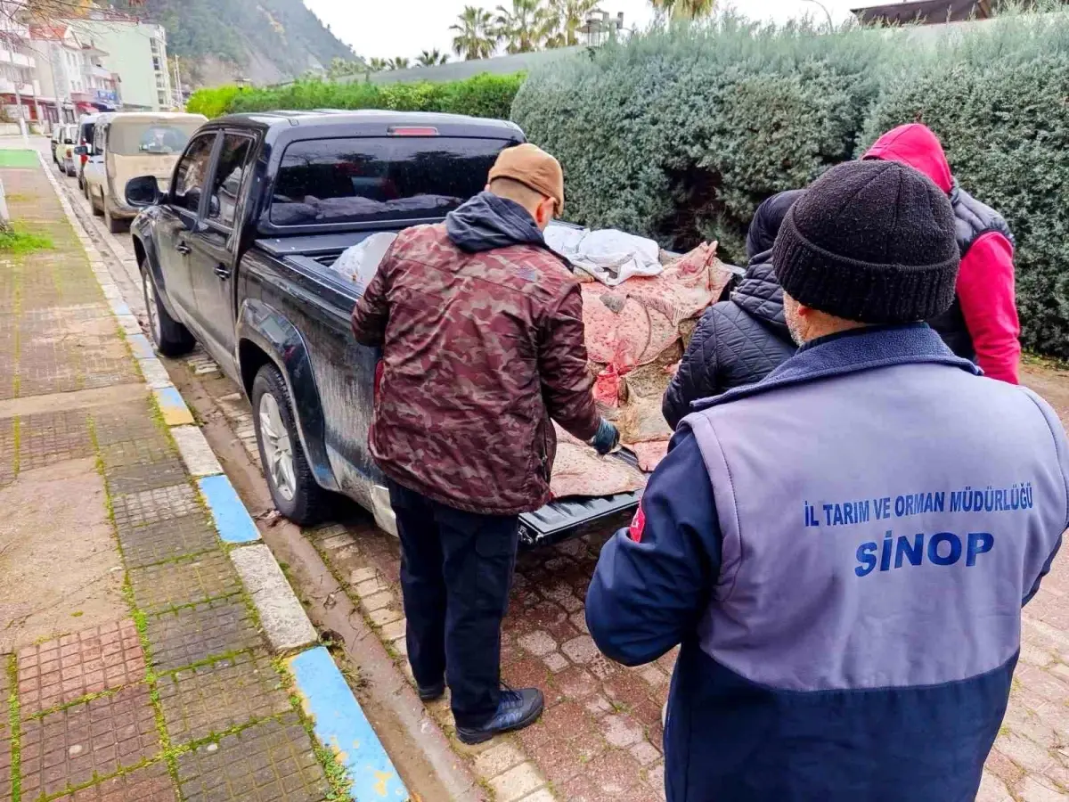 Yasa dışı avlanan kalkanlar, ihtiyaç sahiplerine ücretsiz dağıtıldı