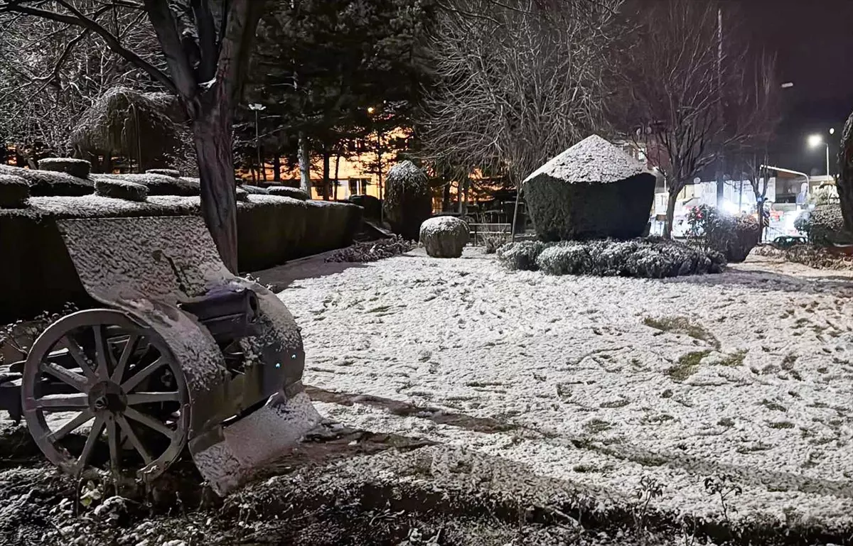 Afyonkarahisar'da kar yağışı etkili oldu