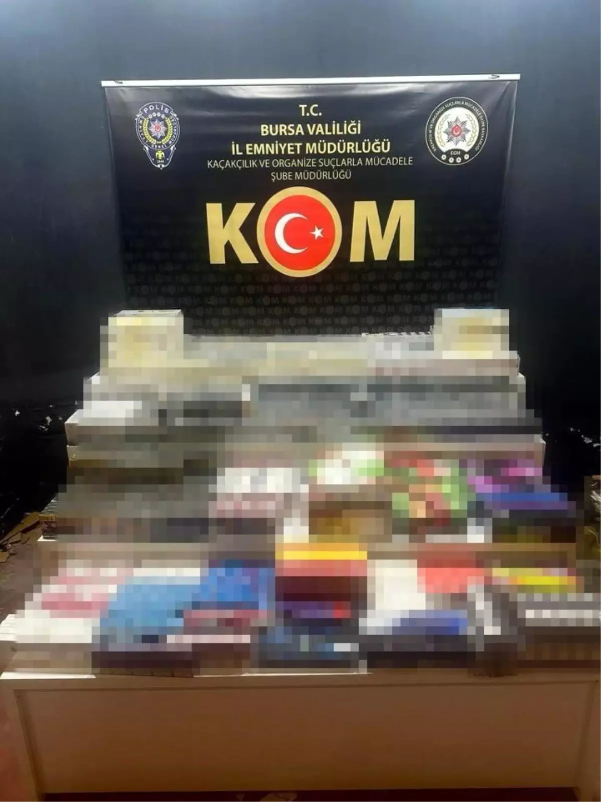 Bursa'da 8 bin 870 paket kaçak sigara ele geçirildi