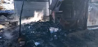 Elazığ'da konteynerde çıkan yangın söndürüldü