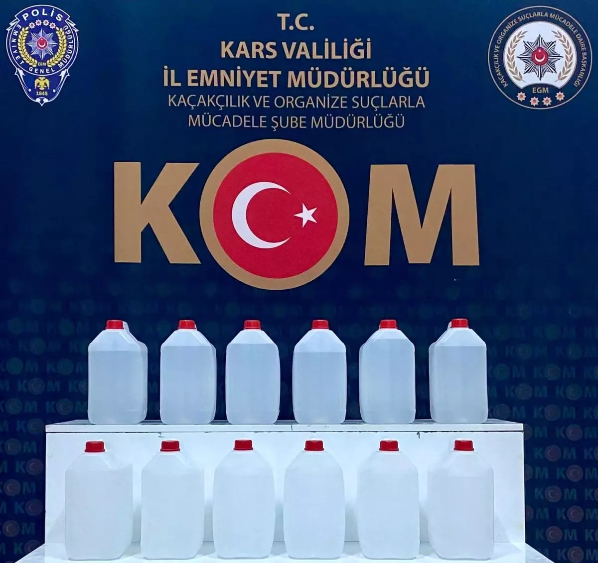 Kars'ta yılbaşı öncesi sahte içki operasyonunda 13 gözaltı