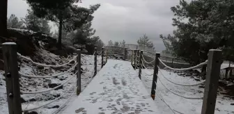 Kilis'in yüksek kesimlerinde kar yağışı etkili oldu