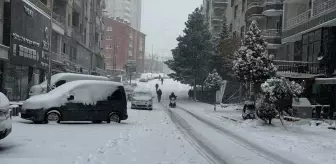Mardin'de kar yağışı etkili oldu