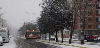 Midyat'ta kar yağışı etkili oldu