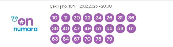 On Numara çekiliş sonuçları açıklandı 29 Aralık Pazartesi! On Numara bugün kazanan numaralar neler?