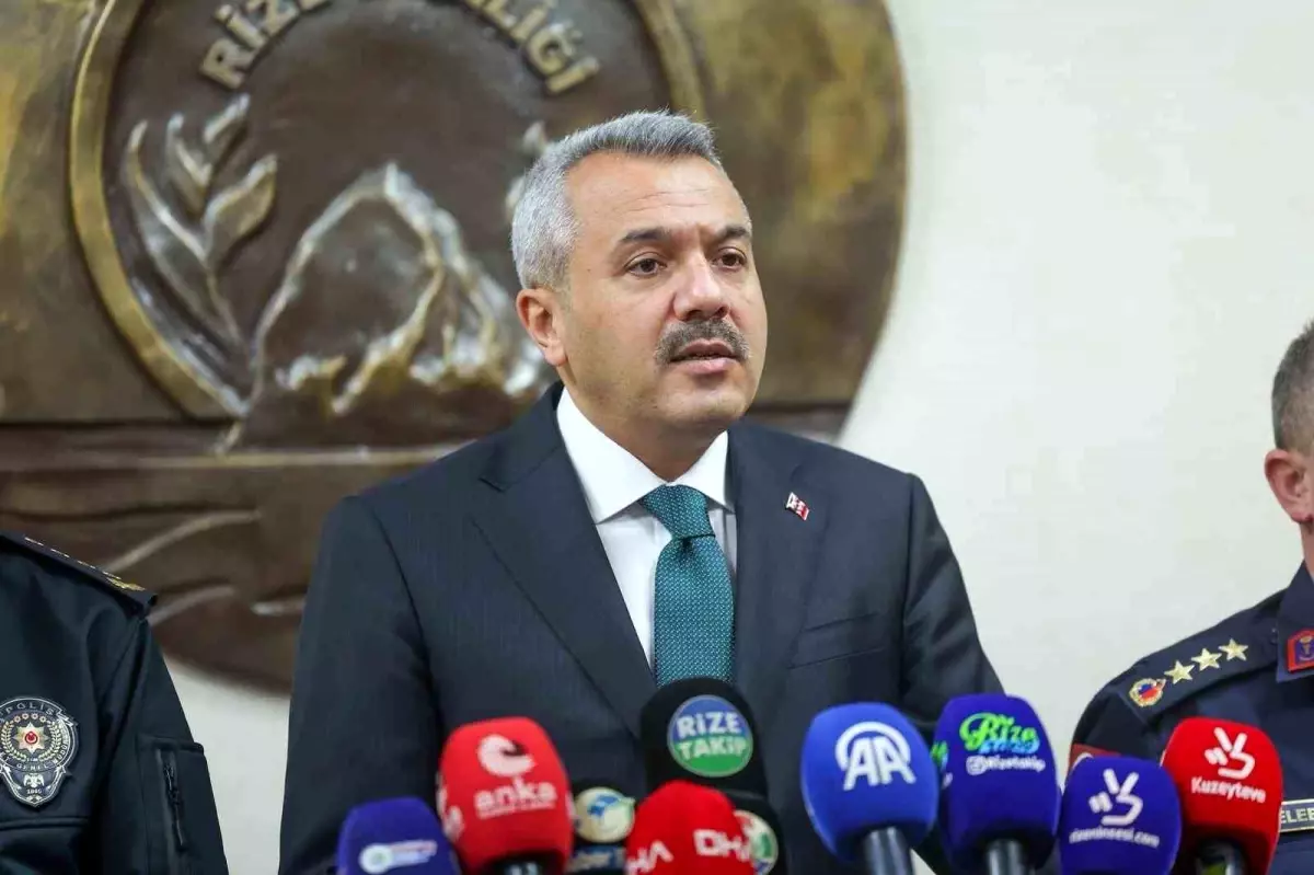 Rize Valisi Baydaş 1 yıllık asayiş bilançosunu açıkladı