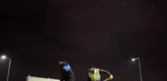 Tokat Belediyesinin karla mücadele çalışması sürüyor