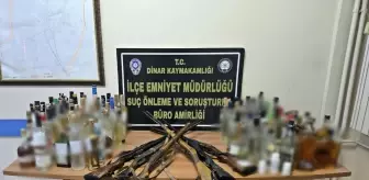 Afyonkarahisar'da kaçak alkol operasyonunda 1 şüpheli yakalandı