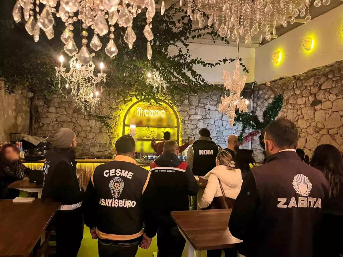 Çeşme'de yılbaşı öncesi 'huzur' denetimi