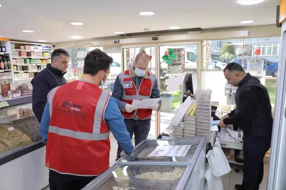 Edirne'de yılbaşı öncesi gıda denetimi gerçekleştirildi