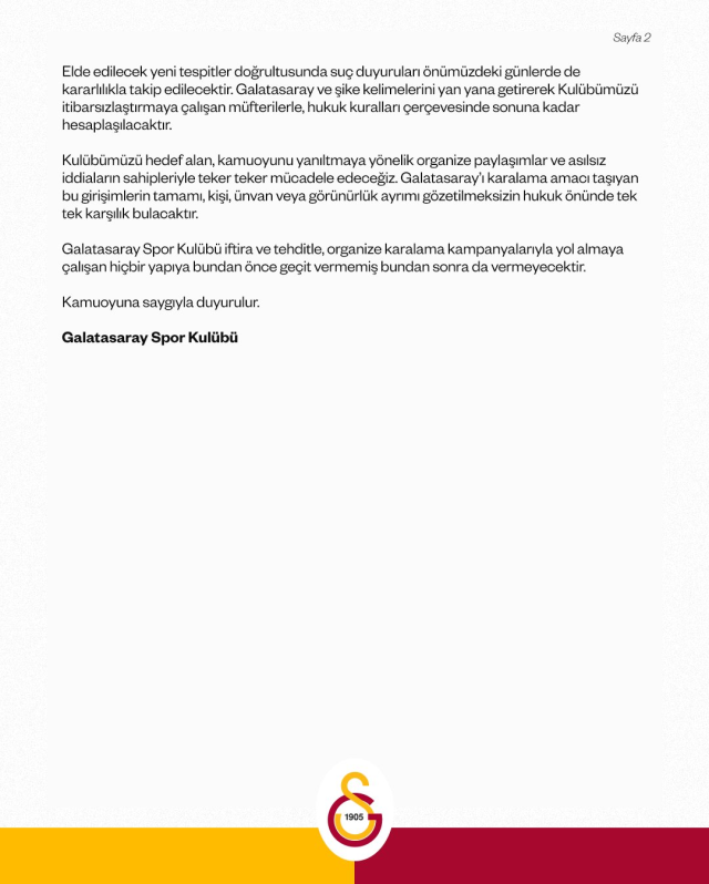 Galatasaray hangi hesaplara ve kime suç duyurusunda bulundu TAM LİSTE?