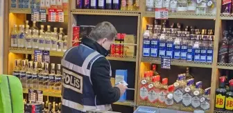 Gümüşhacıköy'de alkollü ürün satışı yapılan iş yerlerine denetim