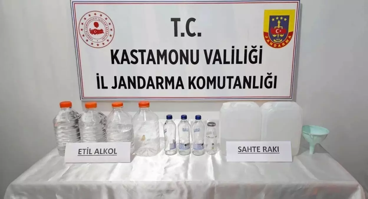 Kastamonu'da yılbaşı öncesi kaçak alkol operasyonu