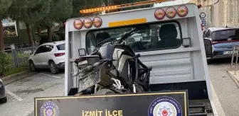 Kocaeli'de trafik güvenliğini tehlikeye düşüren motosikletliye 39 bin 716 lira ceza