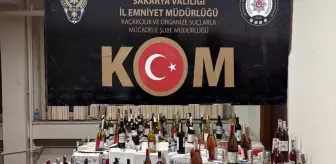 Sakarya'da 2 bin 263 şişe kaçak içki ele geçirildi