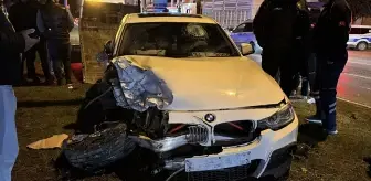 Samsun'da iki otomobilin çarpıştığı kazada 2 kişi yaralandı