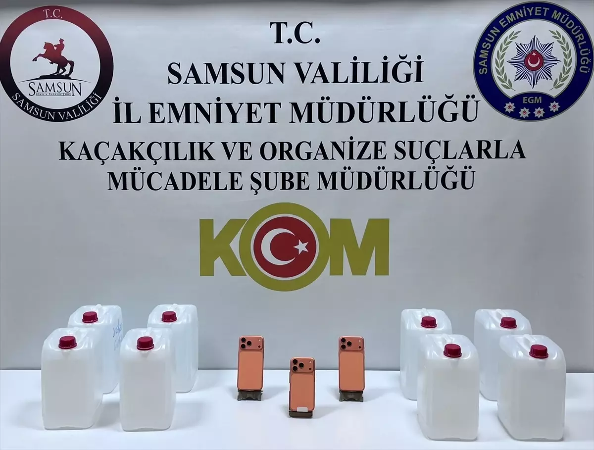 Samsun'da kaçakçılık operasyonunda 2 zanlı yakalandı