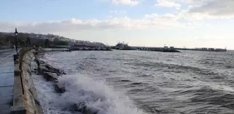 Tekirdağ'da deniz ulaşımına lodos engeli