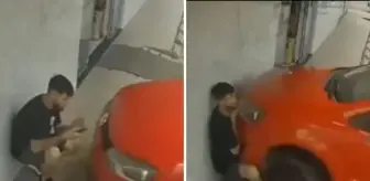 Yanlış pedal ölümle burun buruna getirdi: O anlar kamerada