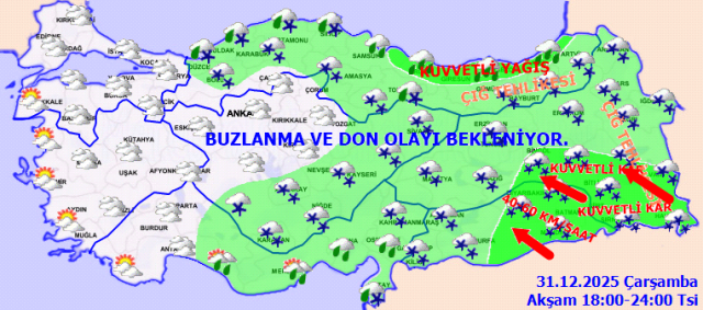 تحذير باللون الأصفر لـ 42 مدينة! ستنخفض درجات الحرارة أكثر، وسيكون الثلج شديدًا