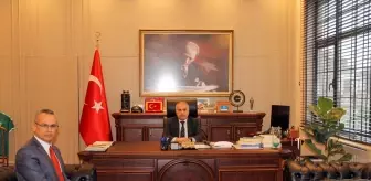 Anamur Kaymakamı Duru, İlçe Emniyet Müdürü Doğanay'ı makamında kabul etti