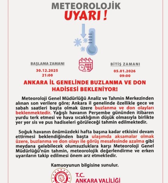 Ankara okullar tatil mi? 31 Aralık Çarşamba Ankara'da bugün okul yok mu (KAR TATİLİ – ANKARA VALİLİĞİ)?