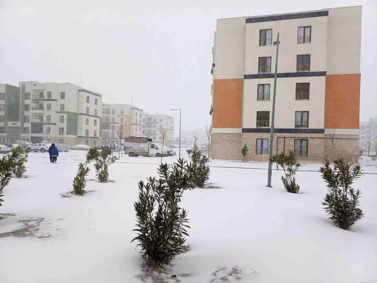 Araban Ovası'na kar yağışı çiftçilerin yüzlerini güldürdü