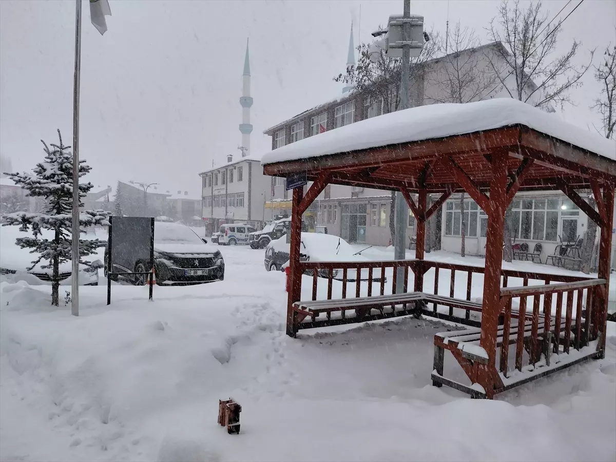 Başçiftlik'te kar yağışı etkili oldu