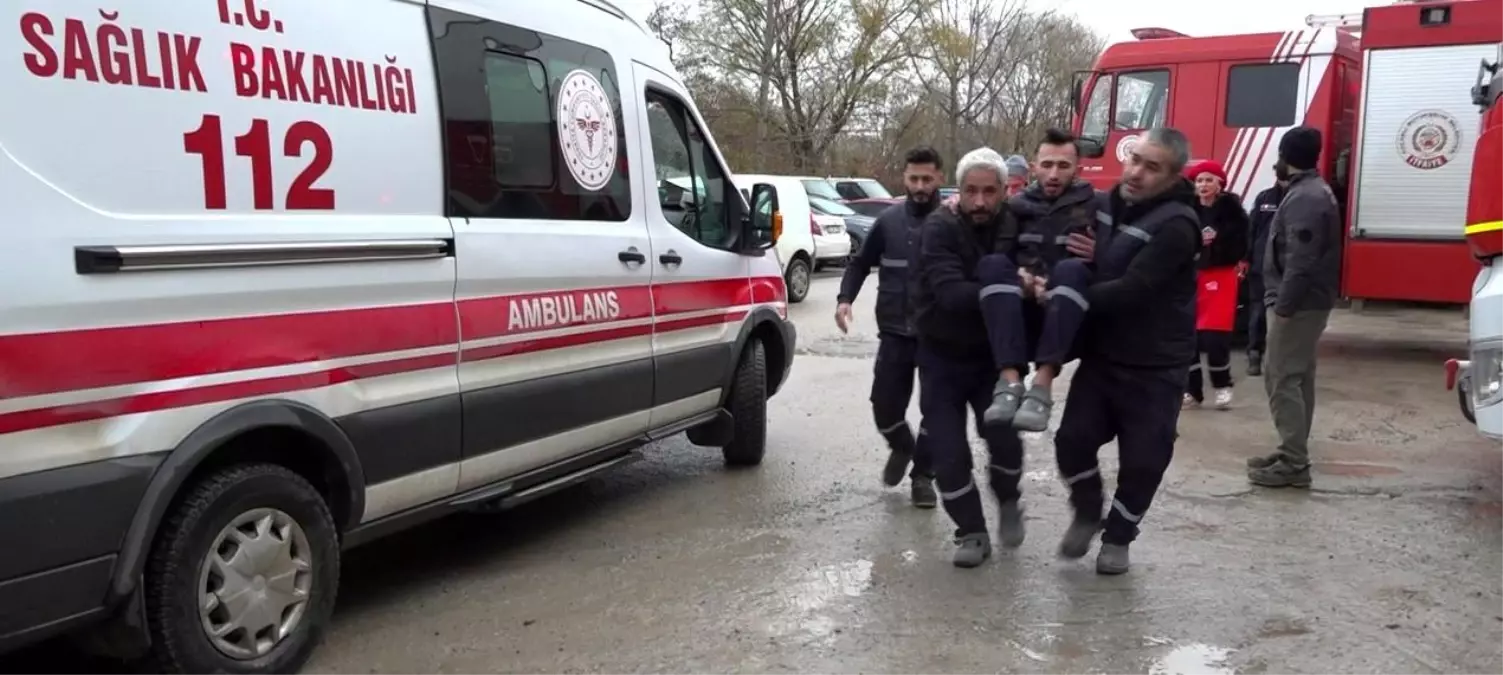 Beton fabrikasında yangın: 2 işçi dumandan etkilendi