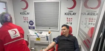 Çermik'te kan bağışı kampanyasına destek